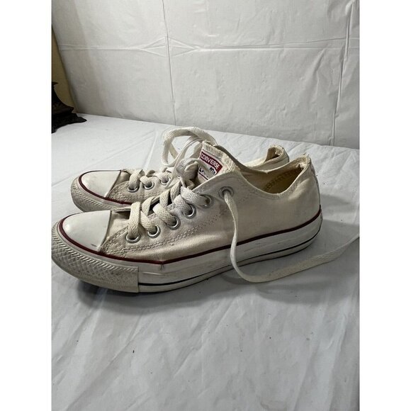 Converse ALL STAR White Canvas Lows Size 6.5 - Picture 6 of 13